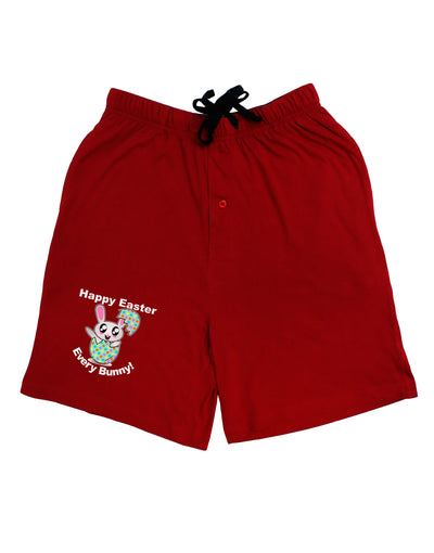 Happy Easter Every Bunny Adult Lounge Shorts by TooLoud-Lounge Shorts-TooLoud-Red-Small-Davson Sales