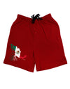 Mexican Roots - Mexico Outline Mexican Flag Adult Lounge Shorts by TooLoud-Lounge Shorts-TooLoud-Black-Small-Davson Sales