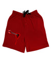 Cupid's Arrow Heart Shot Wound Adult Lounge Shorts - Red or Black-Lounge Shorts-TooLoud-Red-Small-Davson Sales