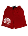 TooLoud The Future Is Female Dark Adult Lounge Shorts-Lounge Shorts-TooLoud-Red-Small-Davson Sales