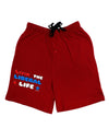 The Liberal Life Adult Lounge Shorts-Lounge Shorts-TooLoud-Red-Small-Davson Sales