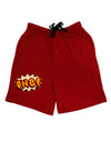 Onomatopoeia One Birthday Adult Lounge Shorts-Lounge Shorts-TooLoud-Red-Small-Davson Sales