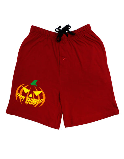 Happy Halloween Jack Yellow Adult Lounge Shorts-Lounge Shorts-TooLoud-Red-Small-Davson Sales