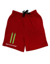 Asparagus - Spear Me the Details Adult Lounge Shorts - Red or Black-Lounge Shorts-TooLoud-Black-Small-Davson Sales
