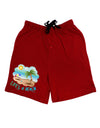 Fun Summer Beach Scene - Life's a Beach Adult Lounge Shorts by TooLoud-Lounge Shorts-TooLoud-Black-Small-Davson Sales