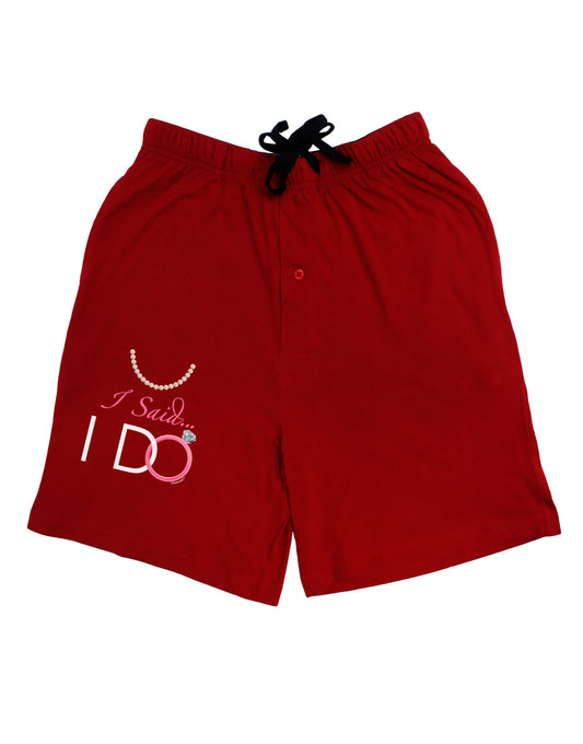 I Said I Do - Bride Adult Lounge Shorts-Lounge Shorts-TooLoud-Red-Small-Davson Sales