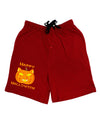 Cat-O-Lantern With Text Adult Lounge Shorts