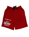 Wake Up Be A Hero Repeat Adult Lounge Shorts by TooLoud-Lounge Shorts-TooLoud-Red-Small-Davson Sales