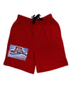 Victor Mines Colorado Text Adult Lounge Shorts-Lounge Shorts-TooLoud-Red-Small-Davson Sales
