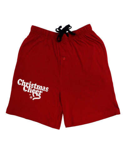 Christmas Cheer BnW Relaxed Adult Lounge Shorts-Lounge Shorts-TooLoud-Red-Small-Davson Sales