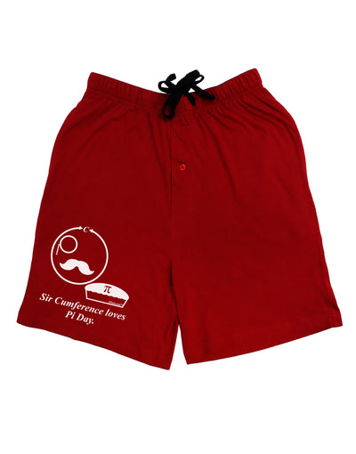 Sir Cumference Loves Pi Day Adult Lounge Shorts-Lounge Shorts-TooLoud-Red-Small-Davson Sales