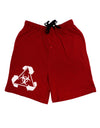 Recycle Biohazard Sign Black and White Adult Lounge Shorts by TooLoud-Lounge Shorts-TooLoud-Black-Small-Davson Sales