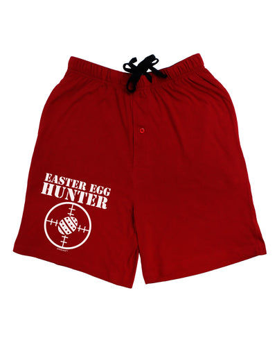 Easter Egg Hunter Black and White Adult Lounge Shorts - Red or Black by TooLoud
