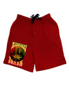 Midnight Toker Marijuana Adult Lounge Shorts-Lounge Shorts-TooLoud-Red-Small-Davson Sales