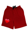 Shot Through the Heart Cute Relaxed Fit Adult Lounge Shorts by-Lounge Shorts-TooLoud-Red-Small-Davson Sales