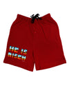 He Is Risen - Easter - Sunrise Letters Adult Lounge Shorts - Red or Black by TooLoud-Lounge Shorts-TooLoud-Black-Small-Davson Sales