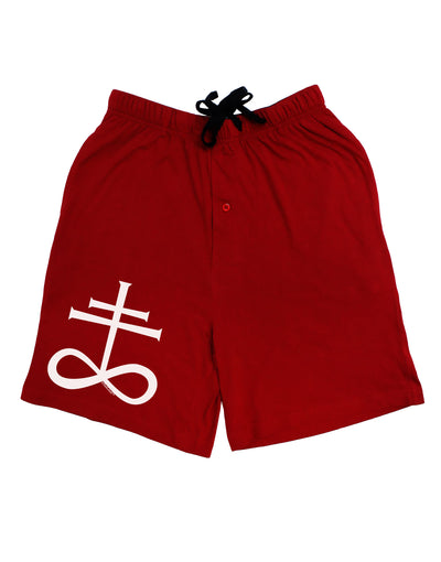 Sulphur Cross Adult Lounge Shorts-Lounge Shorts-TooLoud-Red-Small-Davson Sales