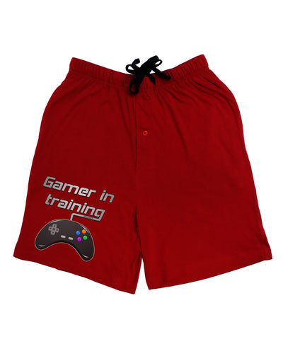 Gamer In Training Color Adult Lounge Shorts-Lounge Shorts-TooLoud-Red-Small-Davson Sales