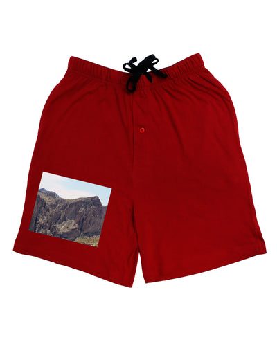 Arizona Saguaro Lake Mountains Adult Lounge Shorts-Lounge Shorts-TooLoud-Red-Small-Davson Sales