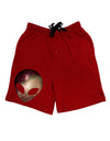 Extraterrestrial Face - Space #2 Adult Lounge Shorts - Red or Black by TooLoud-Lounge Shorts-TooLoud-Red-Small-Davson Sales