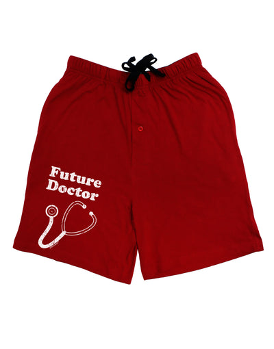 Future Doctor Distressed Adult Lounge Shorts-Lounge Shorts-TooLoud-Red-Small-Davson Sales