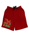 Ride My Sleigh Color Adult Lounge Shorts-Lounge Shorts-TooLoud-Red-Small-Davson Sales