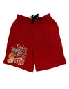 God put Angels on Earth and called them Cowboys Dark Adult Lounge Shorts-Lounge Shorts-TooLoud-Red-Small-Davson Sales