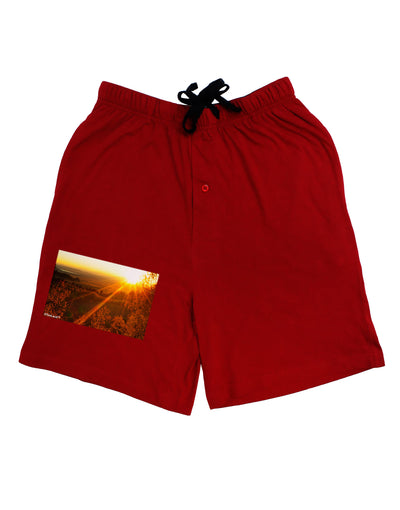 Colorado Sunset Adult Lounge Shorts-Lounge Shorts-TooLoud-Red-Small-Davson Sales