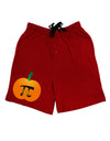 Pumpkin Pi Pumpkin Pie Thanksgiving Adult Lounge Shorts-Lounge Shorts-TooLoud-Red-Small-Davson Sales