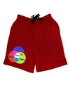 Beer Boy and Sports Diagram Adult Lounge Shorts-Lounge Shorts-TooLoud-Red-Small-Davson Sales