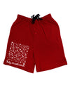 Baby It's Cold Outside Falling Snowflakes - Christmas Adult Lounge Shorts - Red or Black-Lounge Shorts-TooLoud-Red-Small-Davson Sales
