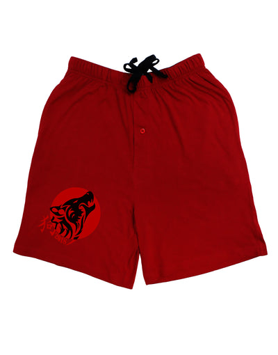 Chinese New Year 2018 Dog Adult Lounge Shorts by TooLoud-Lounge Shorts-TooLoud-Red-Small-Davson Sales