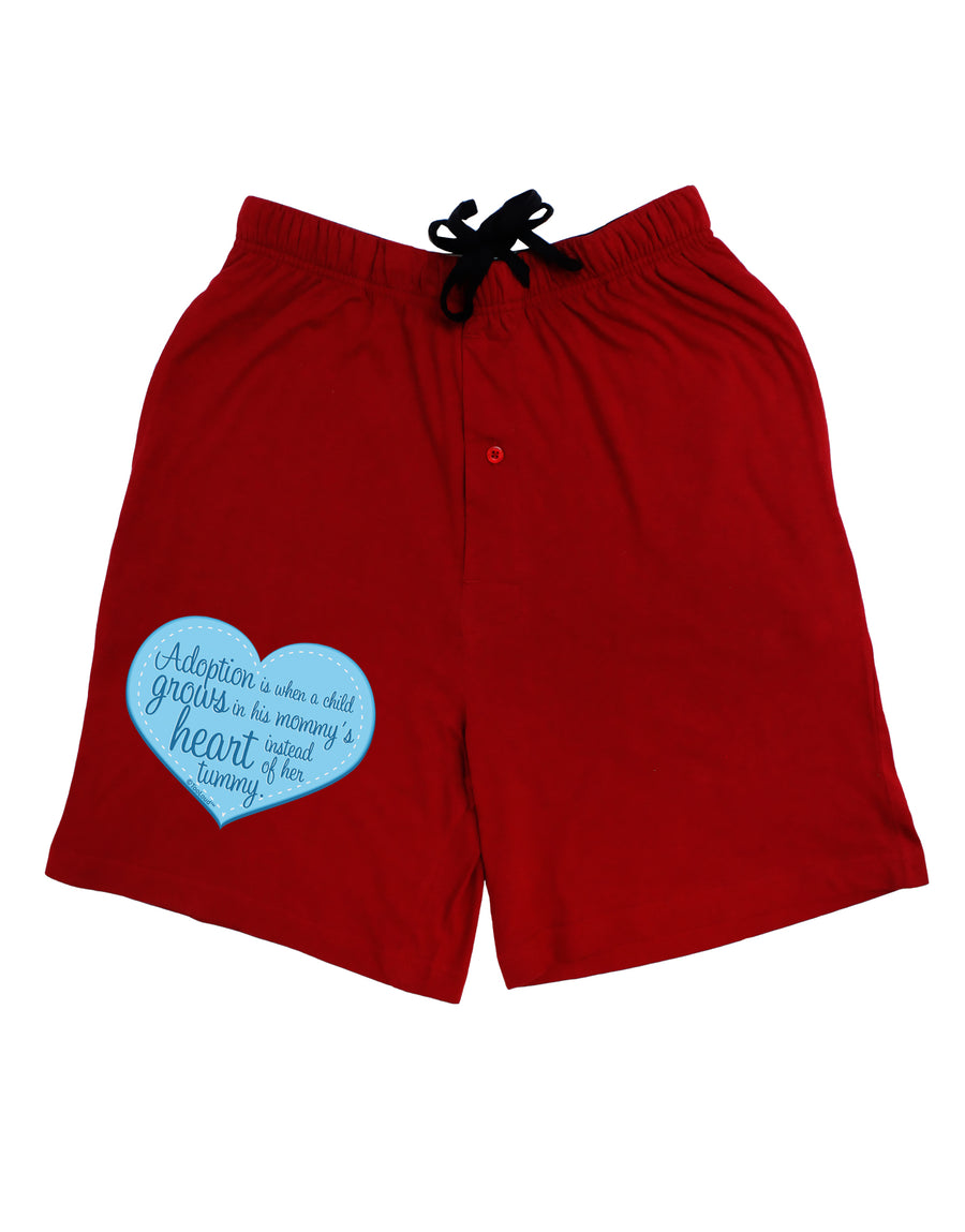 Adoption is When - Mom and Son Quote Adult Lounge Shorts by TooLoud-Lounge Shorts-TooLoud-Black-Small-Davson Sales