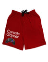 Console Gamer Adult Lounge Shorts-Lounge Shorts-TooLoud-Red-Small-Davson Sales