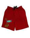 Oh Snap Chocolate Easter Bunny Adult Lounge Shorts - Red or Black-Lounge Shorts-TooLoud-Red-Small-Davson Sales