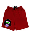 Cute Owl Halloween Adult Lounge Shorts - Red or Black-Lounge Shorts-TooLoud-Red-Small-Davson Sales