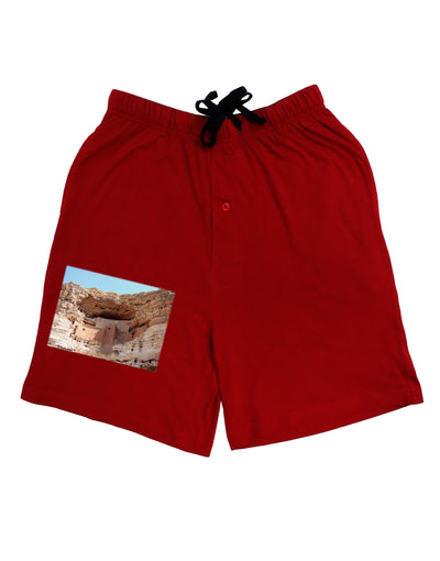 Montezuma Castle Arizona Adult Lounge Shorts-Lounge Shorts-TooLoud-Red-Small-Davson Sales