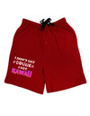 I Don't Get Drunk - Kawaii Adult Lounge Shorts-Lounge Shorts-TooLoud-Red-Small-Davson Sales