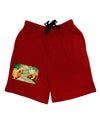 Two Bighorn Rams Watercolor Adult Lounge Shorts-Lounge Shorts-TooLoud-Red-Small-Davson Sales