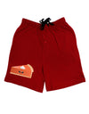 Cute Pumpkin Pie Thanksgiving Adult Lounge Shorts-Lounge Shorts-TooLoud-Red-Small-Davson Sales