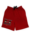 Not A Cartoon Eyes Green Adult Lounge Shorts-Lounge Shorts-TooLoud-Red-Small-Davson Sales