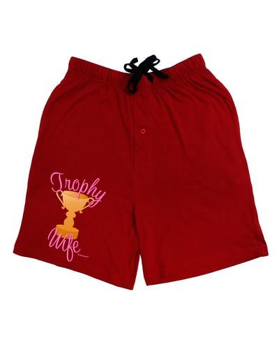 Trophy Wife Design Adult Lounge Shorts - Red or Black by TooLoud-Lounge Shorts-TooLoud-Black-Small-Davson Sales