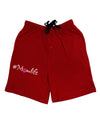 Hashtag Momlife Adult Lounge Shorts-Lounge Shorts-TooLoud-Red-Small-Davson Sales