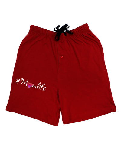 Hashtag Momlife Adult Lounge Shorts-Lounge Shorts-TooLoud-Red-Small-Davson Sales