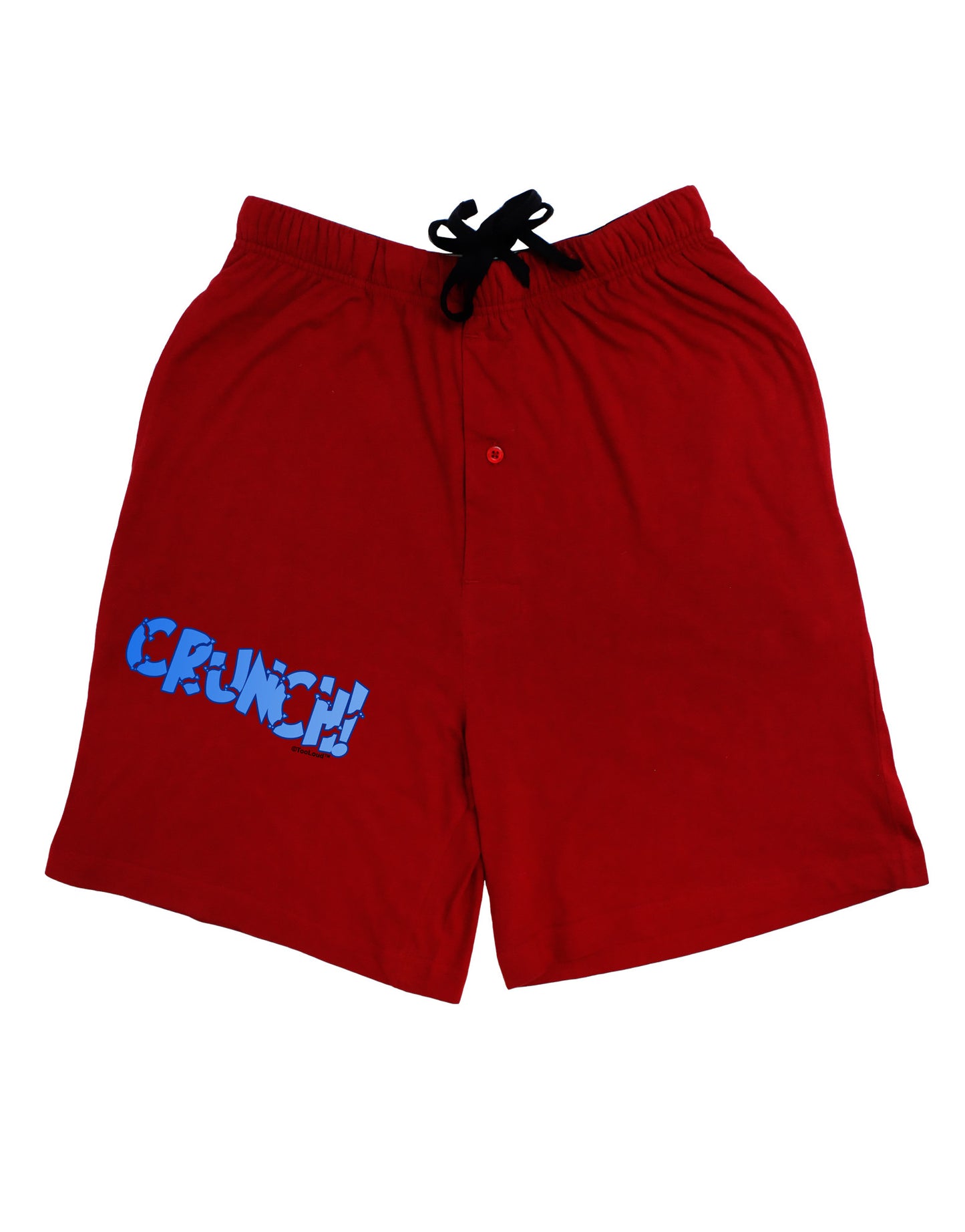 Onomatopoeia CRUNCH Adult Lounge Shorts-Lounge Shorts-TooLoud-Red-Small-Davson Sales