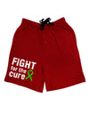 Fight for the Cure - Lime Green Ribbon Lyme Disease Adult Lounge Shorts-Lounge Shorts-TooLoud-Red-Small-Davson Sales