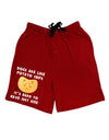 Dogs Are Like Potato Chips Adult Lounge Shorts-Lounge Shorts-TooLoud-Red-Small-Davson Sales