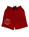 Happy Easter Eggs Adult Lounge Shorts-Lounge Shorts-TooLoud-Red-Small-Davson Sales