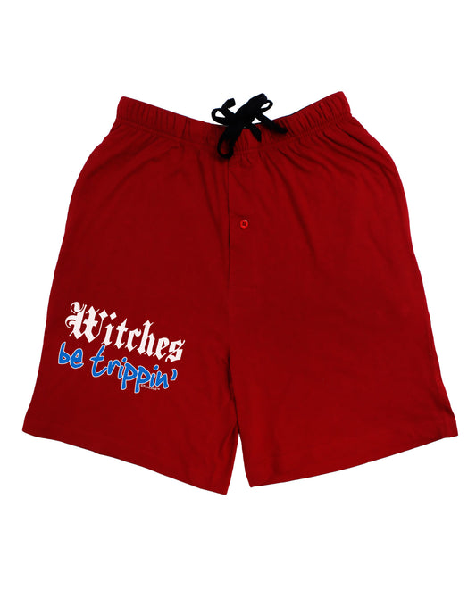 Witches Be Trippin Blue Adult Lounge Shorts-Lounge Shorts-TooLoud-Red-Small-Davson Sales