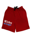 Witches Be Trippin Blue Adult Lounge Shorts-Lounge Shorts-TooLoud-Red-Small-Davson Sales